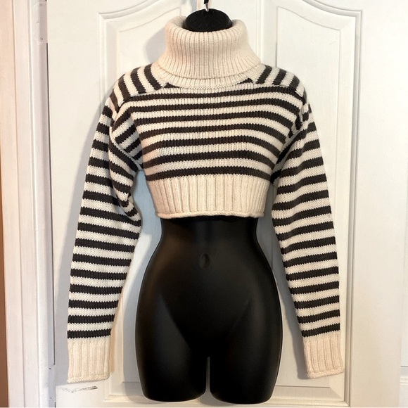 “ZARA” Cropped Turtleneck Sweater - Picture 5 of 15